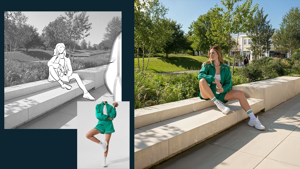 Studio shoot — diverse poses, outfits, lighting stages